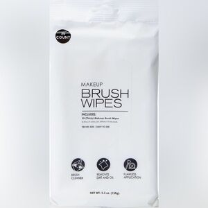3 Pack Bundle Makeup Brush Wipes - White